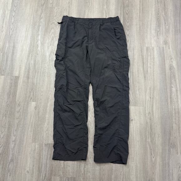 The North Face Nylon Hiking Cargo Pants Men's Large Black Outdoors Adventure - Picture 1 of 11